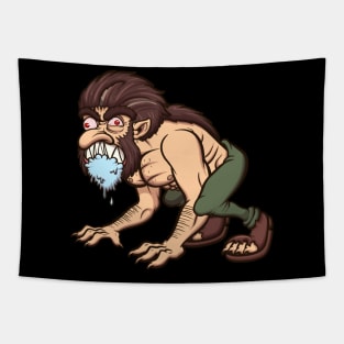 Drooling Werewolf Tapestry