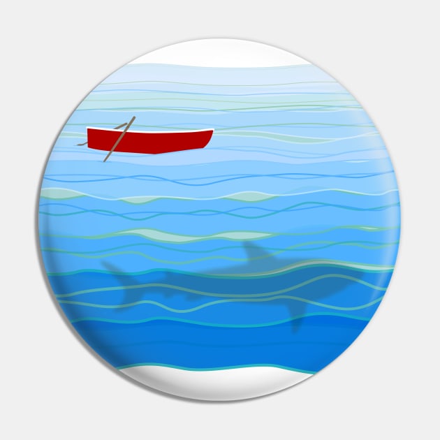 Little red boat Pin by helengarvey