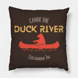 Canoe The Duck River Pillow