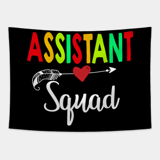 Assistant Squad Teacher Back To School Tapestry