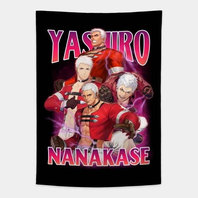 Bootleg Anime Yashiro Nanakase KOF Tapestry by clvndesign