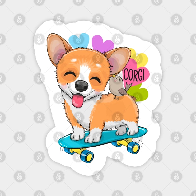 Cartoon corgi Magnet by Reginast777