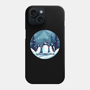 Penguin in Ornmament, Love Penguins Phone Case