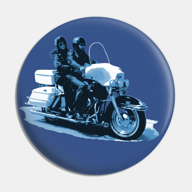 Blu Bagger Pin by motomessage