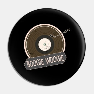 Boogie Woogie Turntable Vintage Design Pin