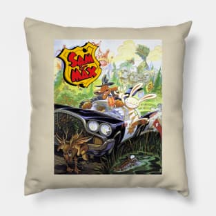 Sam and Max Hit The Road [Logo] Pillow