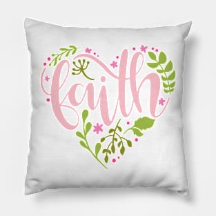 Faith Hearts Pillow