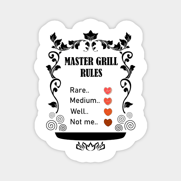 Master Grill Rules Magnet by denip