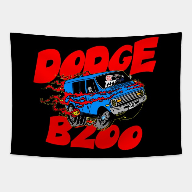 B200 Dodge Van by Crazy Tate Tapestry by TaterSkinz