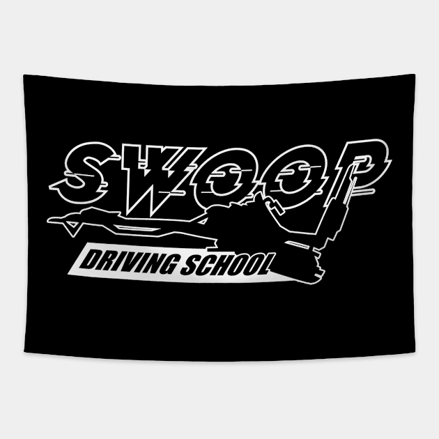 Swoop Driving School Tapestry by Gimmickbydesign