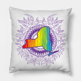 New York Mandala Pride Pillow