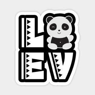 Cute love panda t shirt funny panda lover gifts for kids Magnet