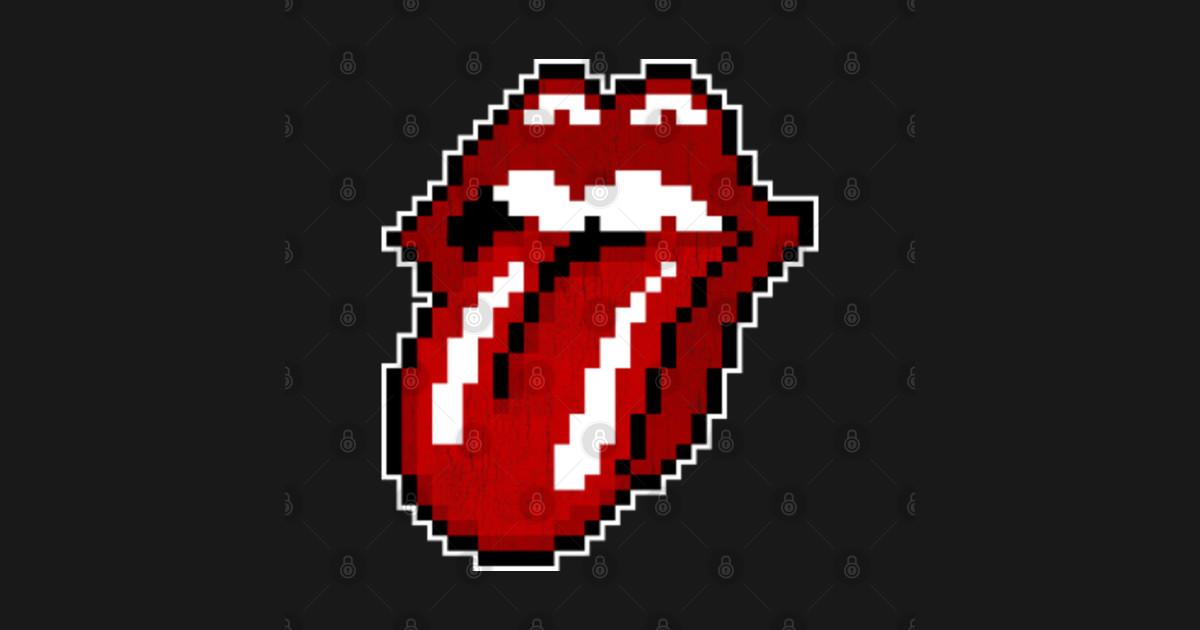 Pixel Lips - Pixel Lips - Sticker | TeePublic