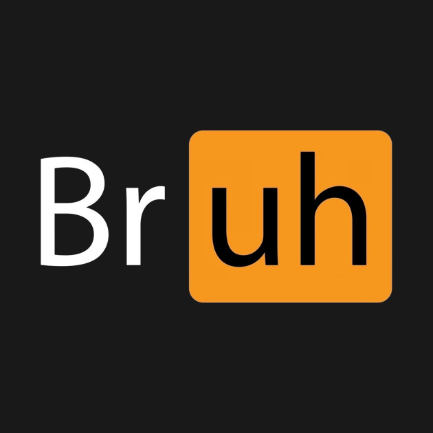 Bruh Black Logo by MitakuShop