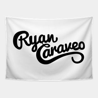 Ryan Caraveo Retro Logo Black Tapestry