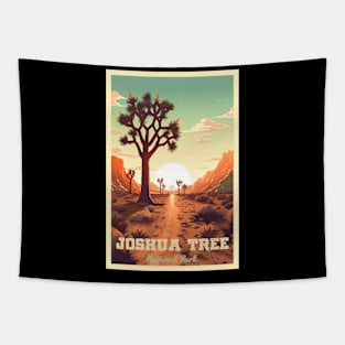 Joshua Tree National Park Travel Poster Tapestry