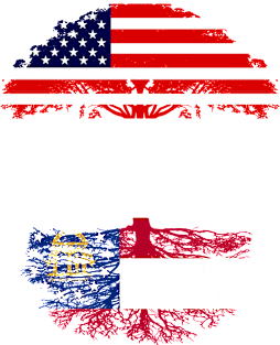 American Grown With Georgian Roots - Gift for Georgian From Georgia Magnet