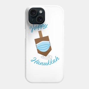 Happy Hanukkah - Spinning top with face mask Phone Case