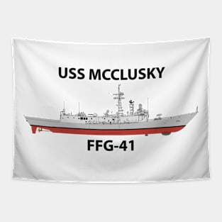 USS MCCLUSKY - FFG-41 OH PERRY CLASS Tapestry