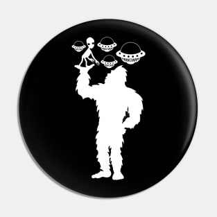 Bigfoot Ufos Alien Pin