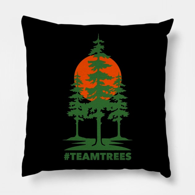 Team Trees Logo Pillow by FutureGadgetsToday