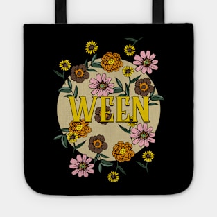 Ween Name Personalized Flower Retro Floral 80s 90s Name Style Tote