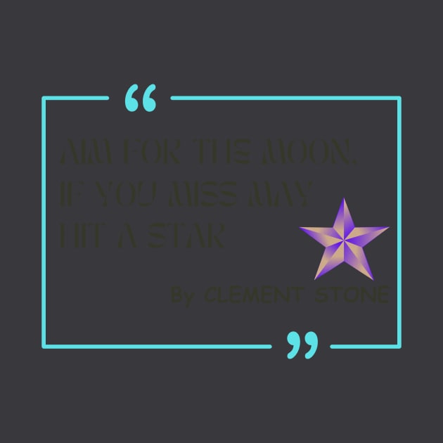 Shoot for the Moon, Reach for the Stars | Aim High T-shirt by Your Store 24x7