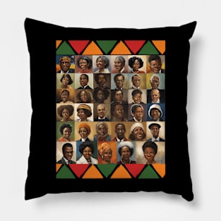 Black History month black characters Pillow