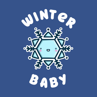 Winter Baby - Kawaii Winter Snowflake T-Shirt