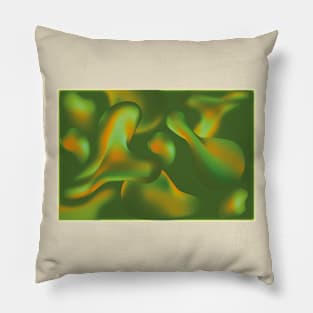 Abstract Artwork Iridescence Liquid Holographic  Pillow