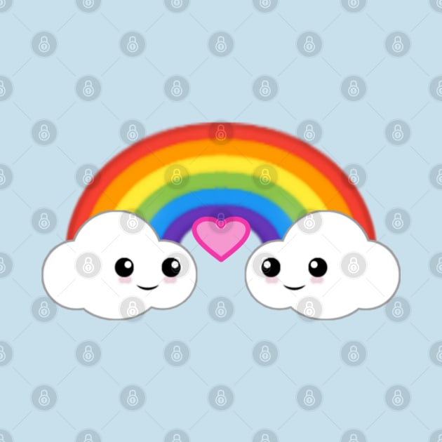 🌈Love Is Love Clouds with Rainbow by Patchwork Bird