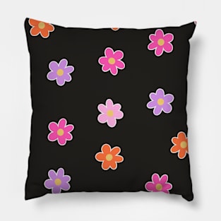 Fun Colorful Flowers (2024) Pillow