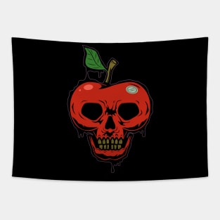 Apple Skull Fresh Apple Tapestry
