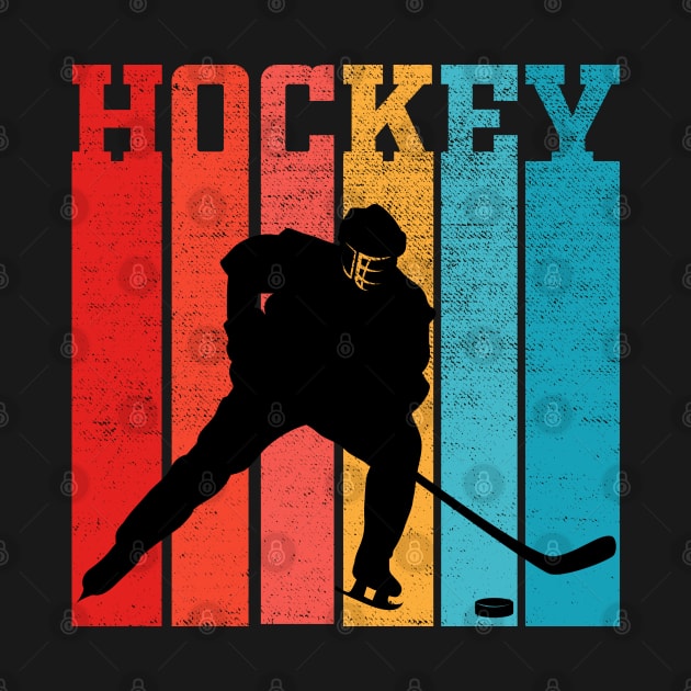 Retro Hockey Gift For Hockey Players Vintage by DragonTees