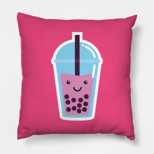 Bubble Tea Cute Boba T-Shirt Pillow