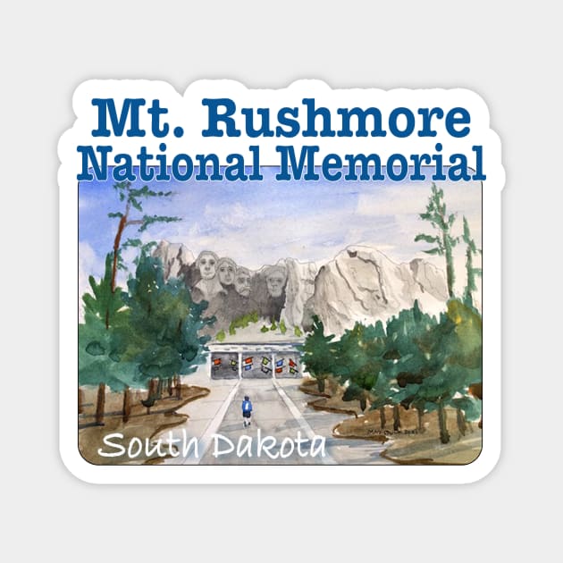 Mt. Rushmore National Memorial, South Dakota Magnet by MMcBuck