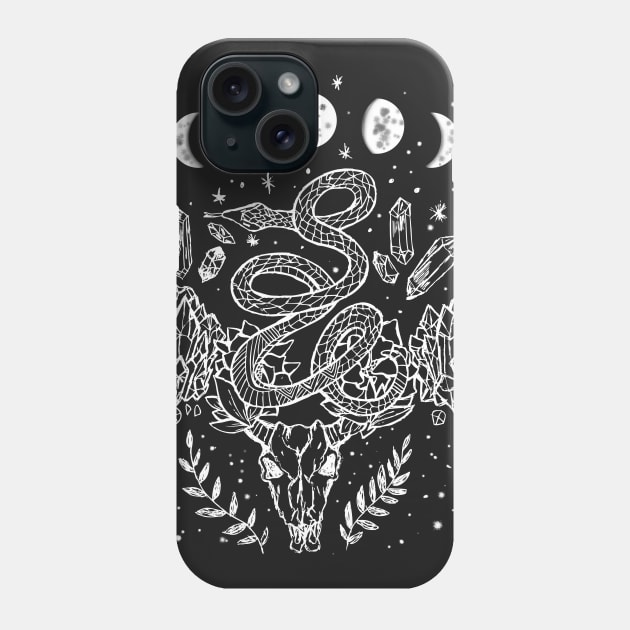 Witchy Snakes And Crystals Gothic Punk Phone Case by LunaElizabeth