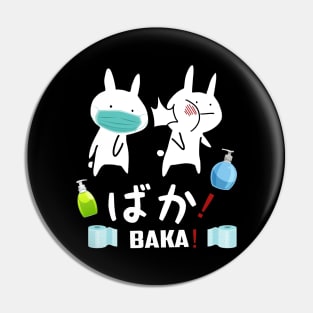 Funny Anime Baka Masked Rabbit Slap Japanese Gift Pin