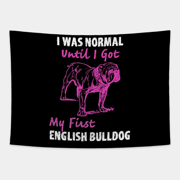 English Bulldog Mom, English Bulldog Gift Tapestry by jmgoutdoors