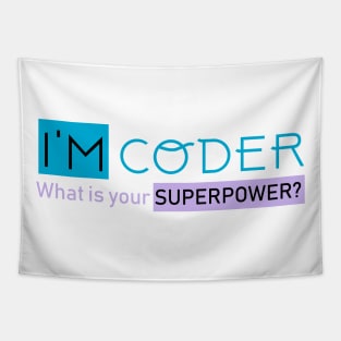 Coding is Superpower Tapestry