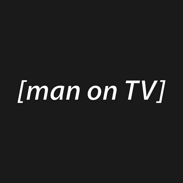 man on TV audio description by baybayin