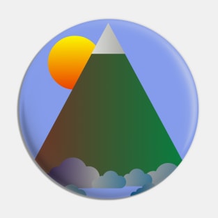 COLORFUL MOUNTAINS, GEOMETRIC LANDSCAPE COLORFUL Pin