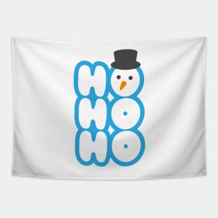 Ho Ho Ho Cartoon Christmas Snowman Design Tapestry