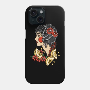 Traditional Tattoo Lemon - Tattoo Girl Phone Case