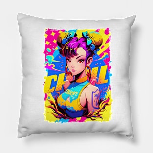 CHUN LI - STREET FIGHTER ULTIMATE TOURAMENT EDITION | Video Game Fighting Game Anime Manga Pop Culture Pop Art | PROUD OTAKU Pillow