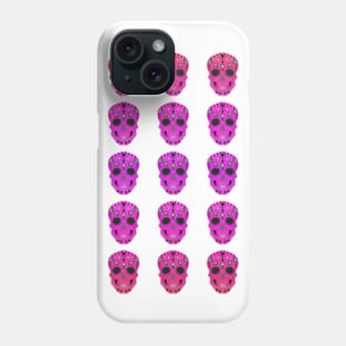 Repetition Pattern Pink Sugar Skulls Phone Case