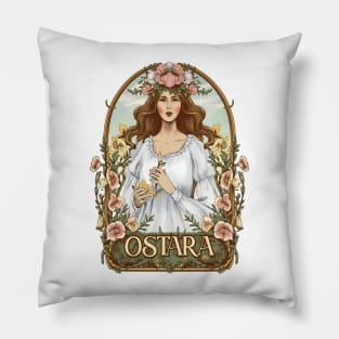 Vintage Blessed Ostara Pillow
