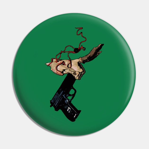 Gun Skull 2 Pin by ariverrr