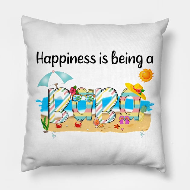 Happiness Is Being A Baba Summer Beach Happy Mother's Day Pillow by KIMIKA