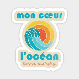 Mon Coeur L'ocean Magnet